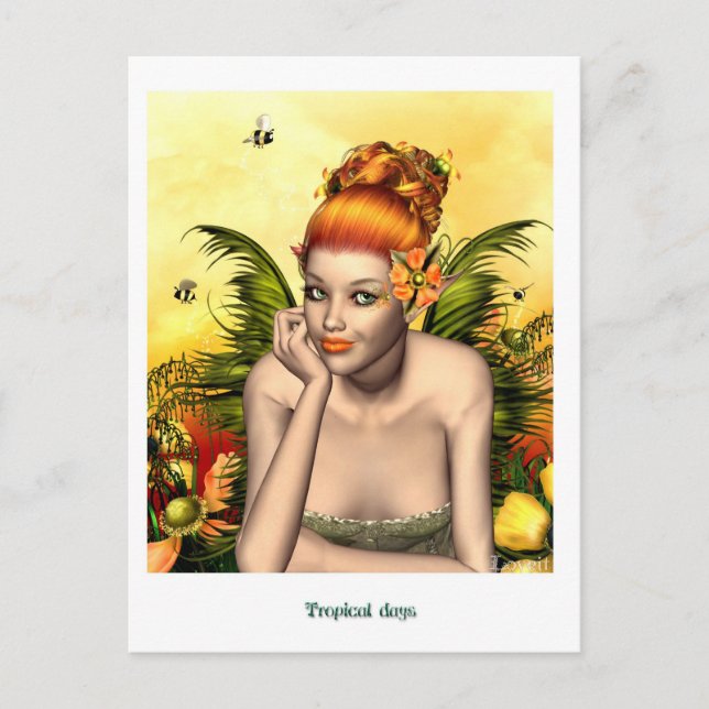 Postal días tropicales (Anverso)