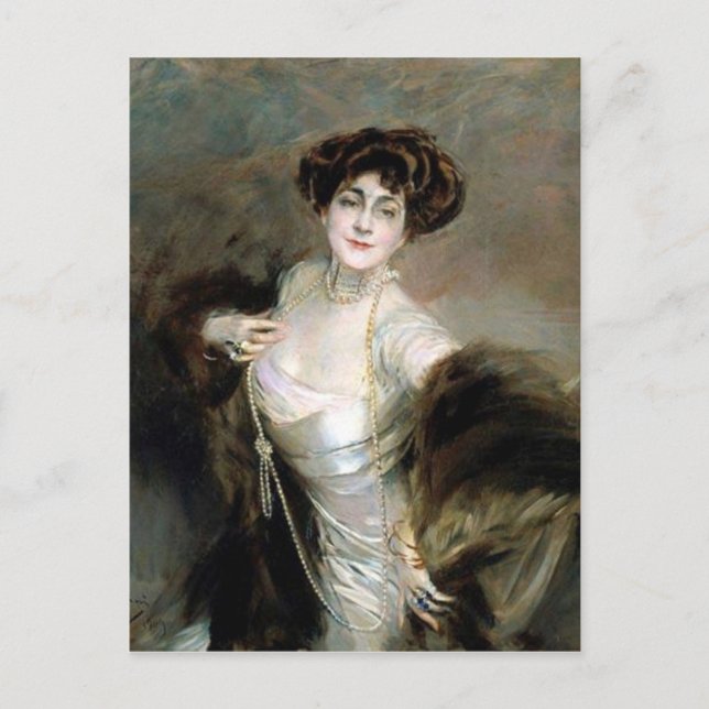 Postal Diaz Albertini - Boldini (Anverso)