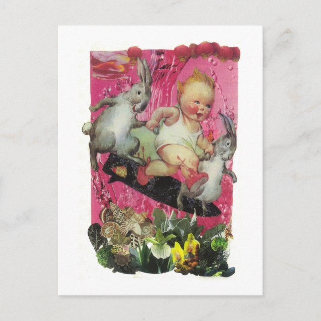 Postal Dibble_Artworks_049_Surfing_Bunnies (Anverso)