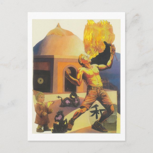 Postal Dibble_Artworks_084_Firebreather (Anverso)