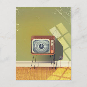 Postal Dibujo animado de televisión vintage
