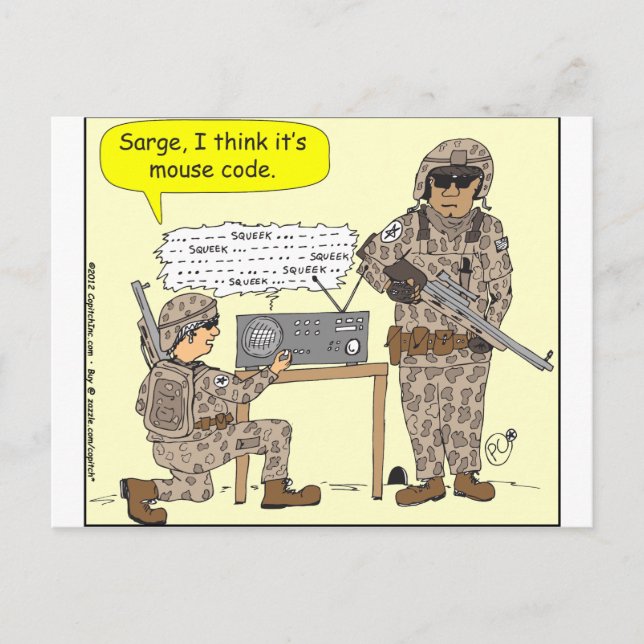 Postal dibujo animado del código de 299 ratones (Anverso)