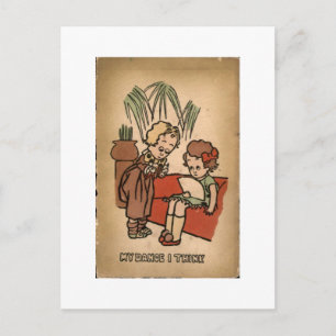 Postal Dibujo Animado Divertido de Dentista Antiguo Creo