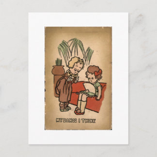 Postal Dibujo Animado Divertido de Dentista Antiguo Creo 