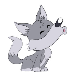 Regalos Lobo Del Grito Del Dibujo Animado | Zazzle.es