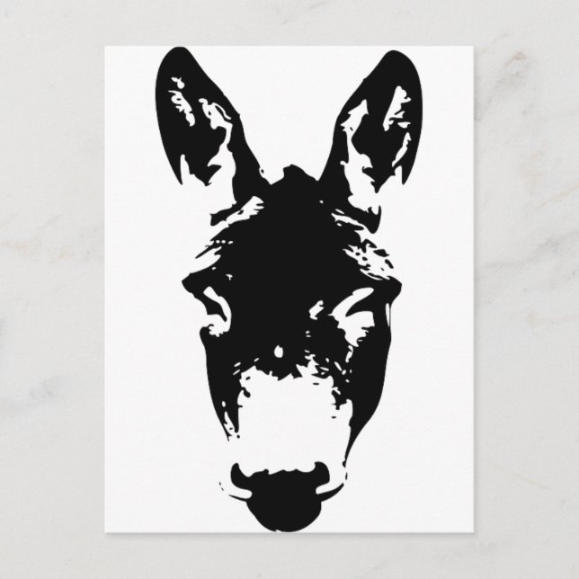 Postal Dibujo de arte burro o callejero al estilo del gra (Anverso)