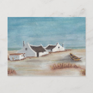 Postal Dibujo de cabaña de personalizar Pastel