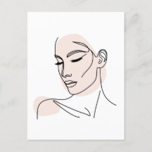 Dibujo de cara de una mujer de línea nº2