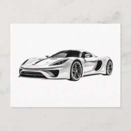 Postal Dibujo de coches II