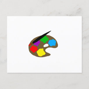 Postal Dibujo de colores