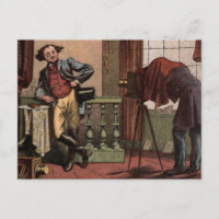 Dibujo de época: Fotógrafo de antigüedades