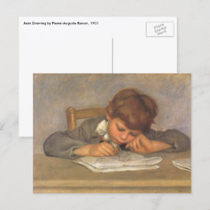 Postal Dibujo de Jean por Pierre Renoir, Arte Antiguo Fin