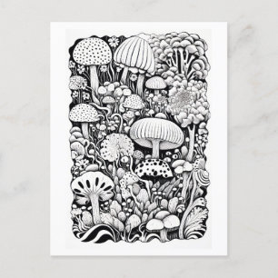 Postal Dibujo de la línea del muslo Pequeño