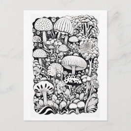 Postal Dibujo de la línea del muslo Pequeño