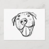 dibujo de pitbull simple amantes de perros blanco
