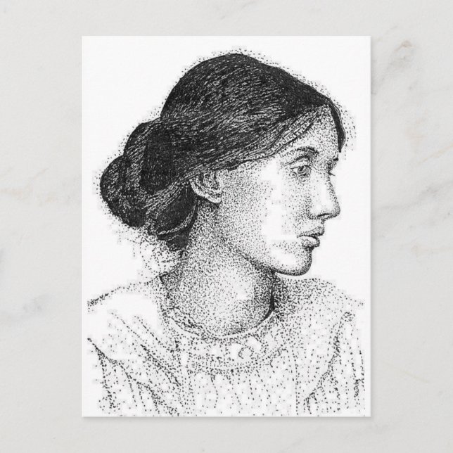 Postal Dibujo de tinta de la lana virgen 2004 (Anverso)