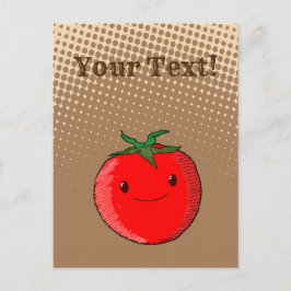 Postal Dibujo de tomate Personalizado con gradiente de se