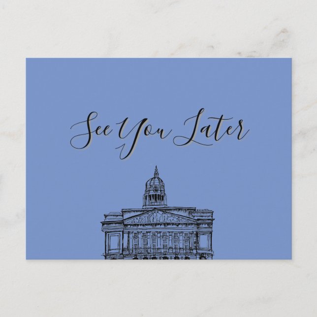 Postal Dibujo de tono de parpadeo Nottingham Mocha Mousse (Anverso)