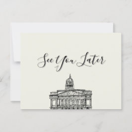 Postal Dibujo de tono de parpadeo Nottingham Mocha Mousse