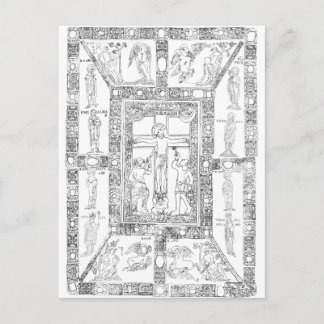 Postal Dibujo del Codex aureus epternacensis