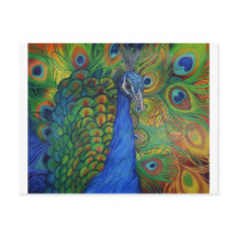 Dibujo del pavo real