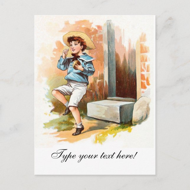 Postal Dibujo del vintage: Poco Jack (Anverso)