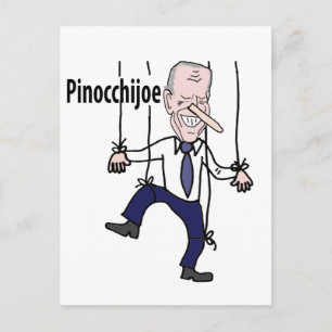 Postal Dibujo divertido político Anti Joe Biden Chiste