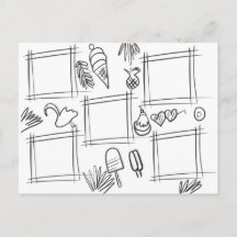 Dibujo Divertido Tropical de Colores para Niños