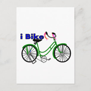 Postal Dibujo en bicicleta 1950