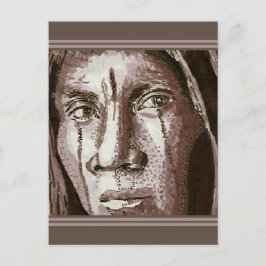 Postal Dibujo nativo americano 2004