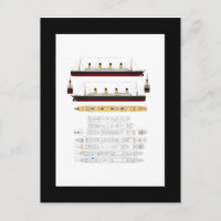 Dibujo Titanic RMS y diagrama