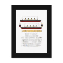 Dibujo Titanic RMS y diagrama