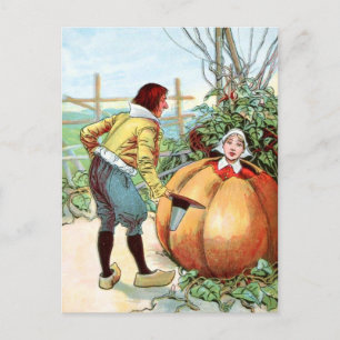 Postal Dibujo vintage: Peter Pumpkin Eater