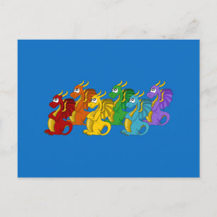 Postal Dibujos animados de dragones