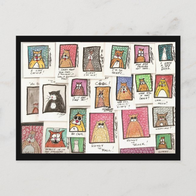 Postal Dibujos animados del gato de Conroy (Anverso)