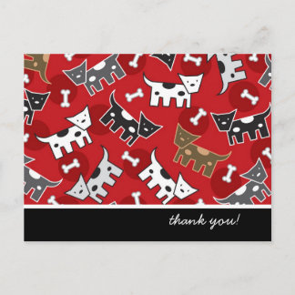 Postal Dibujos Animados Divertidos y Bonitos Perros Manch