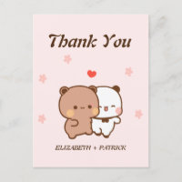 Dibujos animados lindos de parejas, Kawaii Bear y 