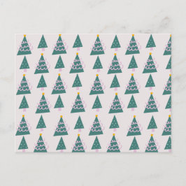 Postal Dibujos de Árboles Lindos Rosa Verde