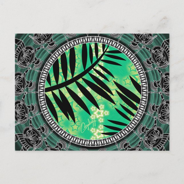 Postal Dibujos de mashup de arte griego (Anverso)