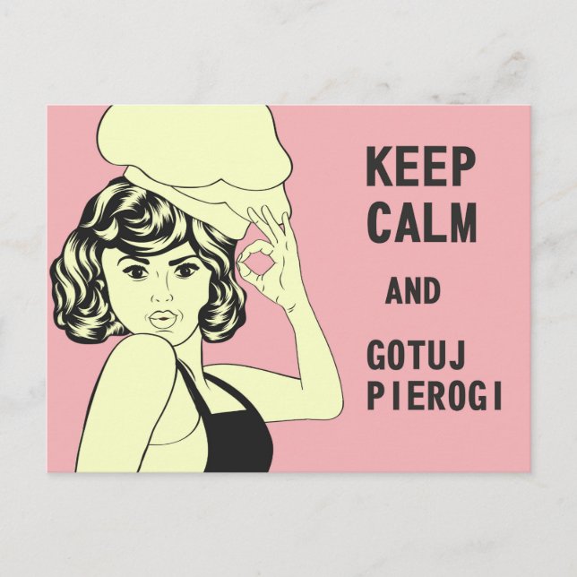 Postal Dicho divertido polaco Pierogi