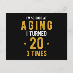 Postal Dicho Divertido Regalo Cumpleaños 60