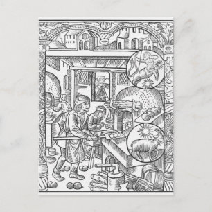 Postal Diciembre, desde el "Almanach des Bergers", 1491