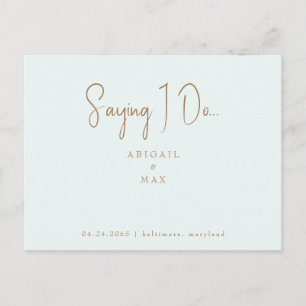 Postal Diciendo que hago foto casamiento Guardar la fecha