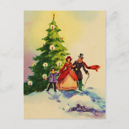 Postal Dickens style Christmas illustration