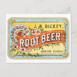 Postal Dickey Root Beer-1899 - distressed