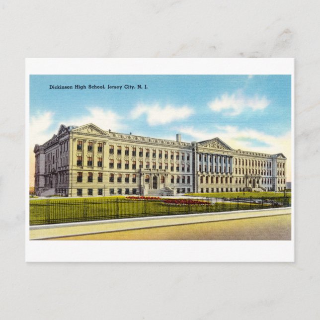 Postal Dickinson High School, Jersey City, NJ (Anverso)