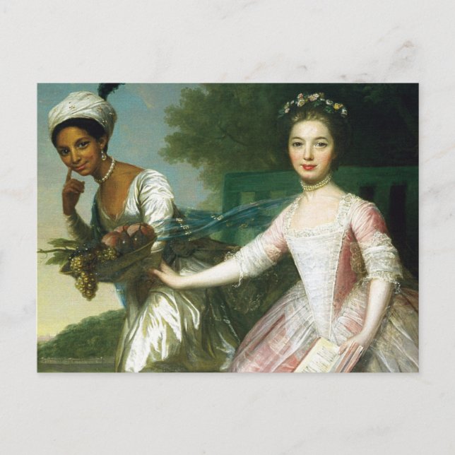 Postal Dido Elizabeth Belle y Lady Murray (Anverso)