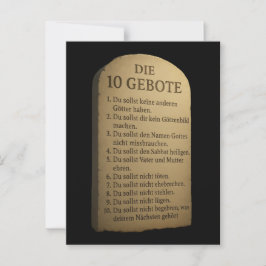 Postal „Die 10 Gebote – Gottes Weisung in Stein“
