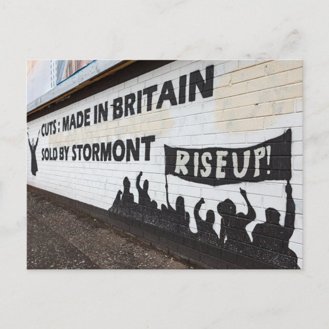 Postal Die Graffiti in Belfast Irland (Anverso)