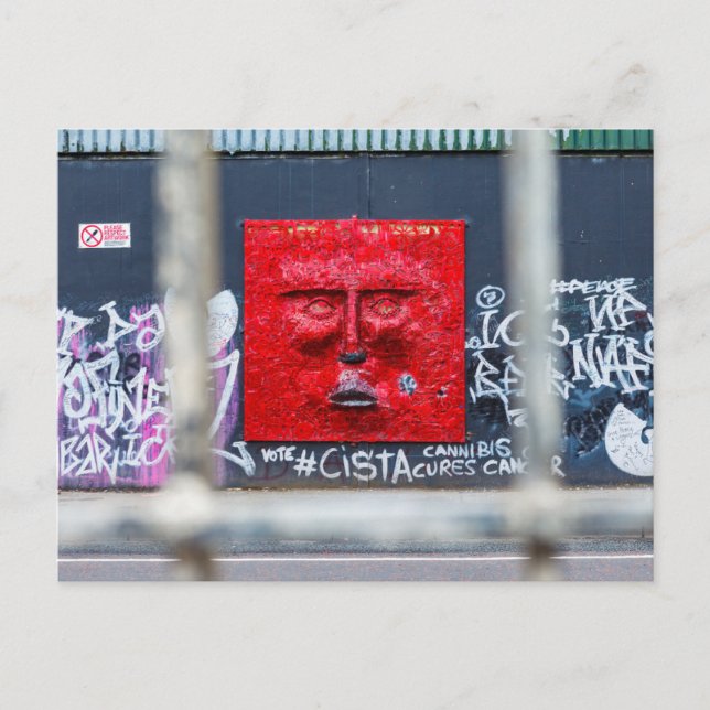 Postal Die Graffiti in Belfast Irland Postkarte (Anverso)
